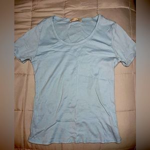 Light Blue Short Sleeve Top